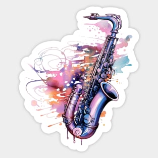 Saxophone Sticker